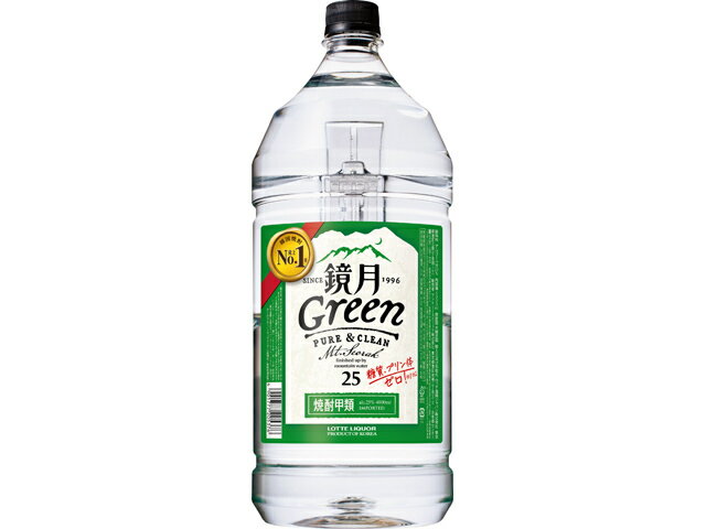 市場 送料無料 サントリー 鏡月Green25度1.8L×2ケース