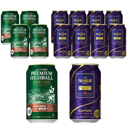 プレモルマスターズドリーム白州ハイボールシェリー樽原酒ブレンドセット(1セット)