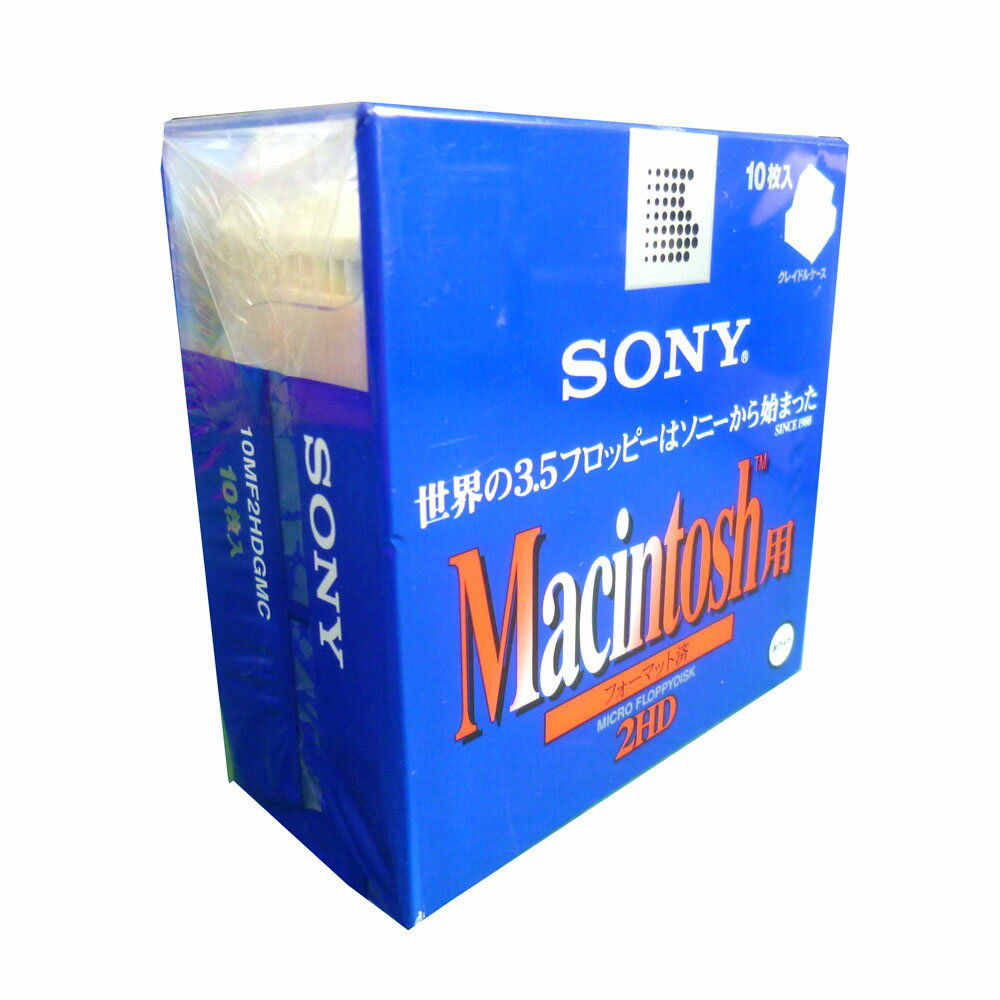 SONY Macフォーマット済み 3.5インチ 2HDフロッピーディスク 10MF2HDGMC