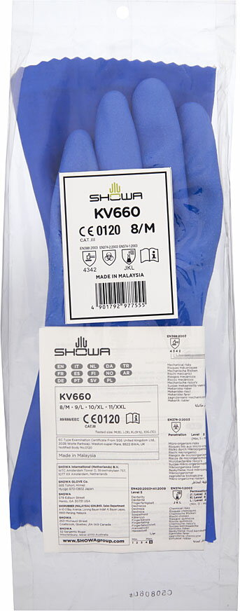 楽天市場】ショーワグローブ KV660 M ブルー | 価格比較 - 商品価格ナビ