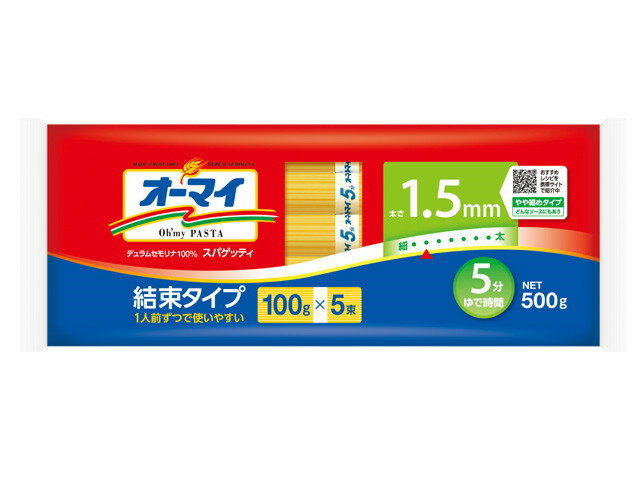 楽天市場】ニップン ニップン オーマイ スパゲッティ１．５ｍｍ結束タイプ５００ｇ | 価格比較 - 商品価格ナビ