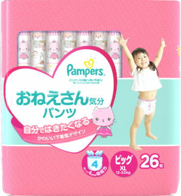 楽天市場 P Gジャパン 同 パンパース おむつ パンツ 肌へのいちばん おねえさん気分パンツ ビッグ 26枚 価格比較 商品価格ナビ
