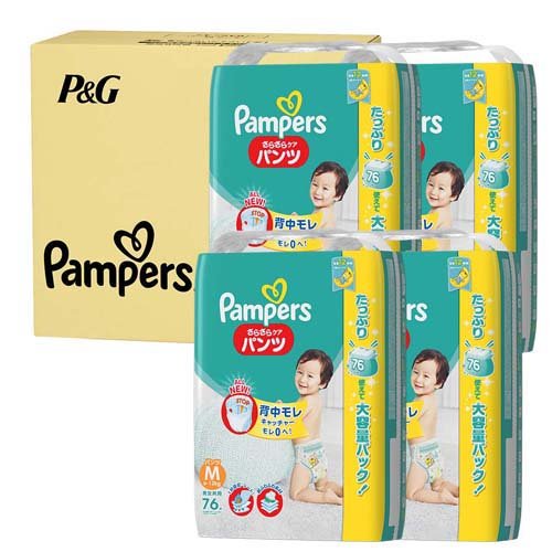 楽天市場 P Gジャパン 同 パンパース オムツ パンツ さらさらケア M 76枚 4個 価格比較 商品価格ナビ