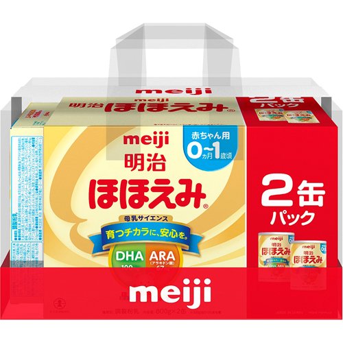 【楽天市場】明治 明治 ほほえみ2缶パック ほほえみらくらくキューブ小箱付(800g*2缶セット) | 価格比較 - 商品価格ナビ