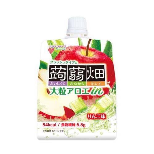 楽天市場 マンナンライフ 大粒アロエinクラッシュタイプの蒟蒻畑 りんご味 150g 価格比較 商品価格ナビ