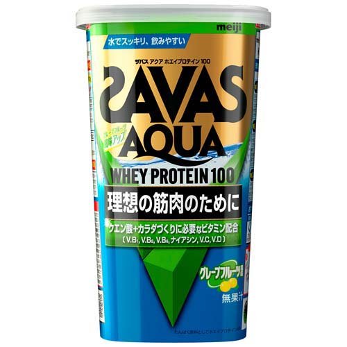 楽天市場 明治 ザバス アクア ホエイプロテイン100 グレープフルーツ風味 約14食分 294g 価格比較 商品価格ナビ