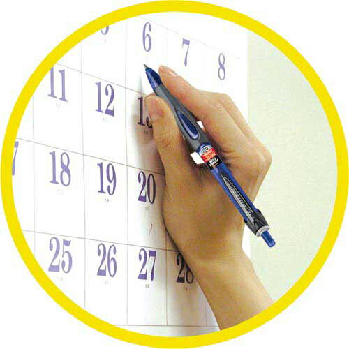 uni ノック式油性ボールペン パワータンク 0.7 赤