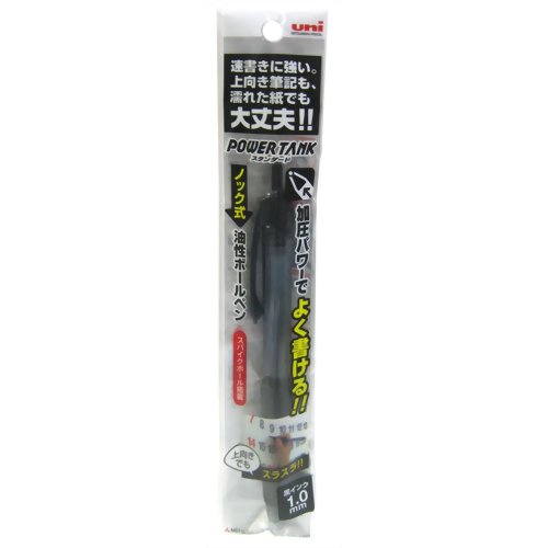 楽天市場】三菱鉛筆 uni ノック式油性ボールペン パワータンク 0.5 黒 