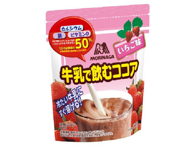 楽天市場】森永製菓 森永製菓 牛乳で飲むココア いちご味 150g