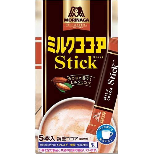 【楽天市場】森永製菓 森永 ミルクココア スティック(5本入) 価格比較 商品価格ナビ