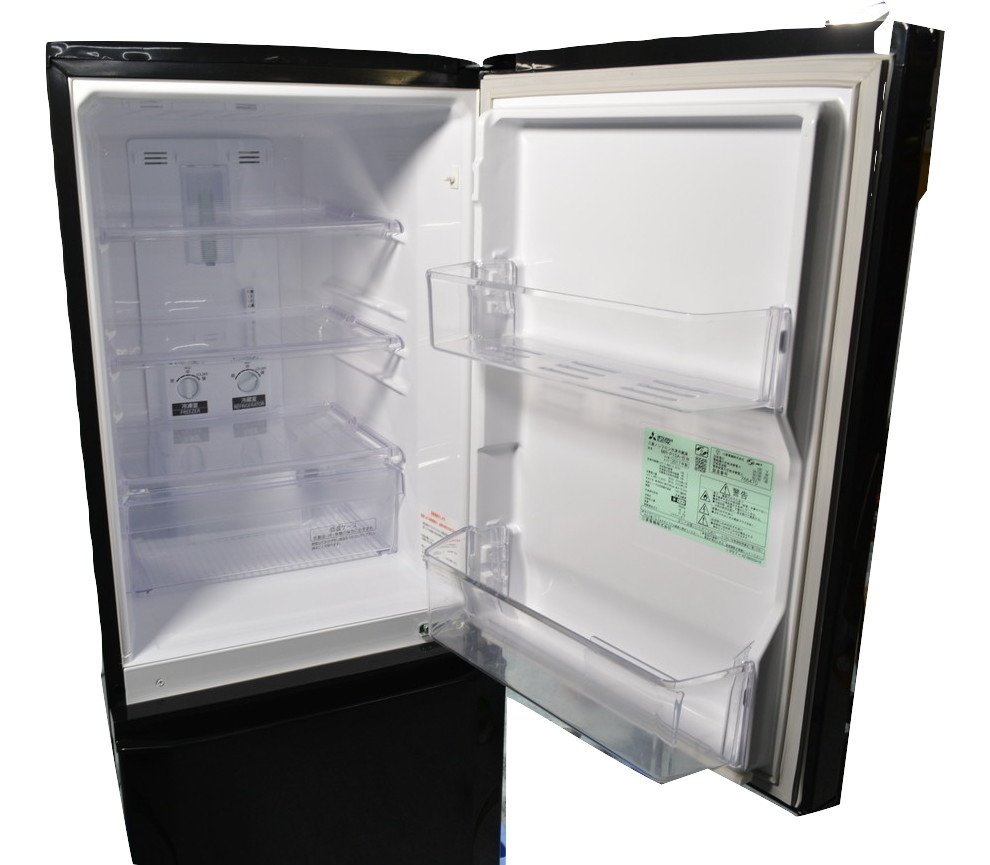 国内外の人気 iΦ 三菱 ノンフロン冷凍冷蔵庫 MR-P15A-B 2017年製 単身