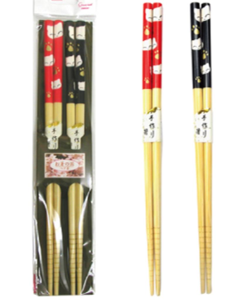 楽天市場 まるわ お箸の国ペア箸 2膳 白猫 M095 価格比較 商品価格ナビ