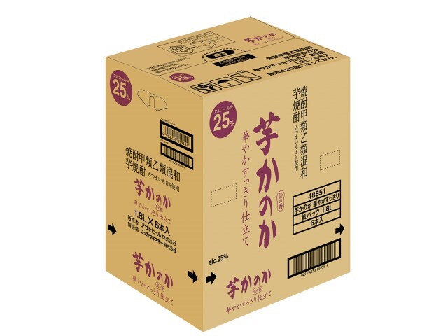 2021年新作 芋焼酎 かのか 華やかすっきり仕立て 25度 紙パック 1.8L 1800ml × 6本 ケース販売 アサヒビール 日本 焼酎甲類  48851 qdtek.vn