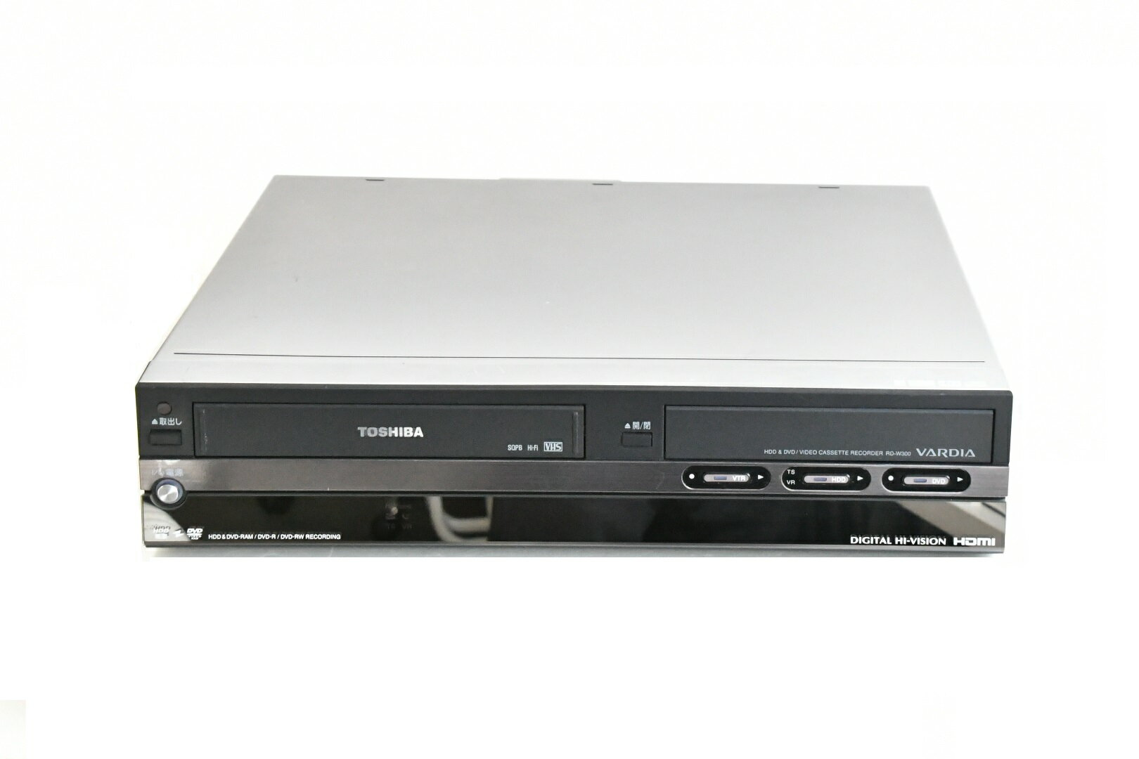 楽天市場】東芝 TOSHIBA VARDIA VTR一体型DVDビデオプレーヤー RD-W300 