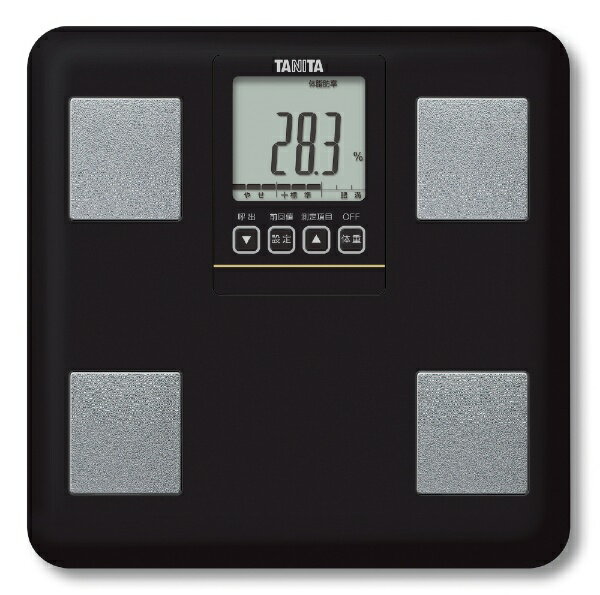 タニタ｜TANITA 体重体組成計 健康管理 お手軽 ダイエット コンパクト 小型 ブラック BCBI01BK FS400WH