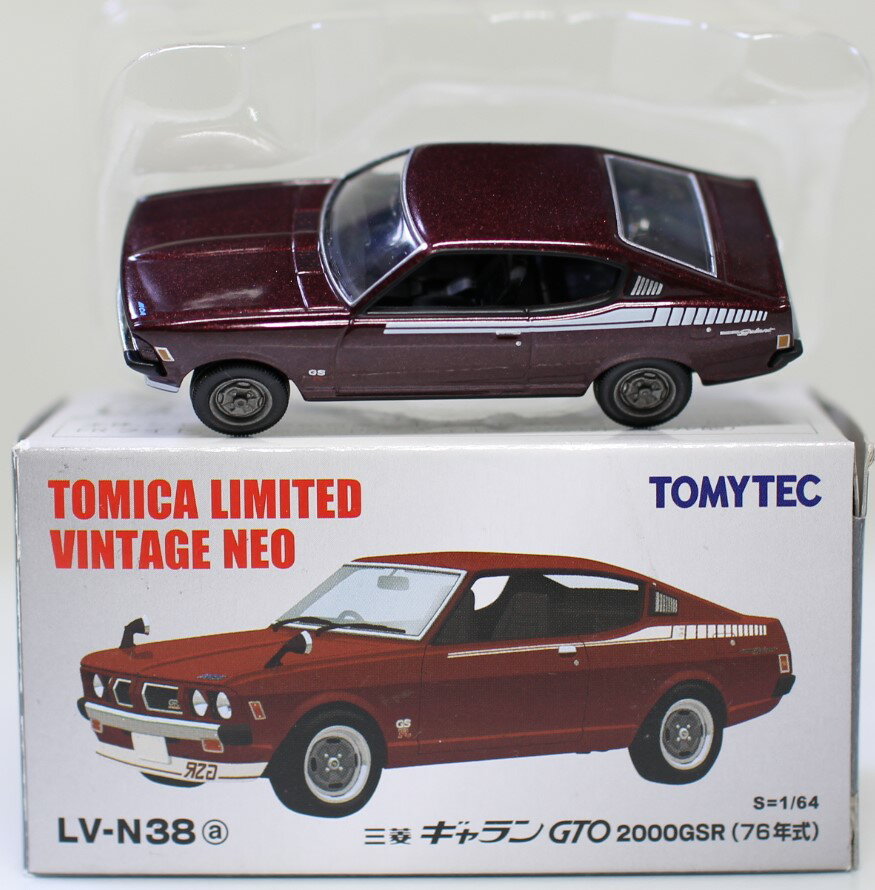 japan i Tomica Limited Vintage NEO TLV-N38a Galant GTO GSR /'76 formula Maroon