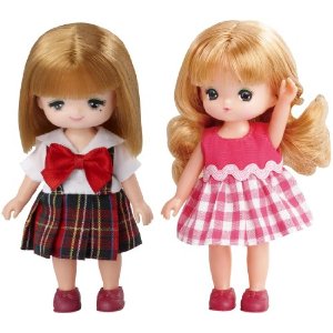 リカちゃんミキマキちゃんハンドメイドドレスセット リカちゃん LW-21 ミキちゃんマキちゃんドレスセット ゆめみる