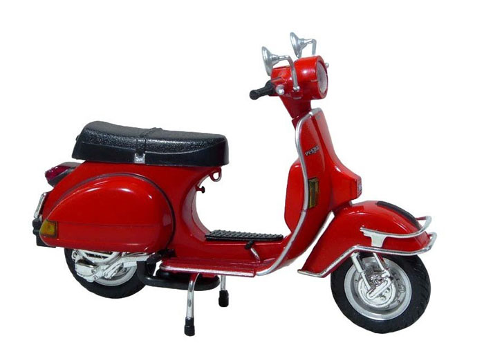 楽天市場】青島文化教材社 1/12 完成品バイク VESPA P200E 1978/レッド 