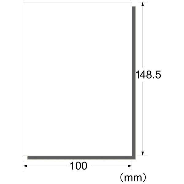 楽天市場】スリーエムジャパン はがきサイズのプリンタラベル ノーカット水に強い光沢白無地フィルムタイプ 4シート | 価格比較 - 商品価格ナビ