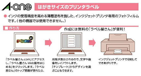 楽天市場】スリーエムジャパン はがきサイズのプリンタラベル ノーカット水に強い光沢白無地フィルムタイプ 4シート | 価格比較 - 商品価格ナビ