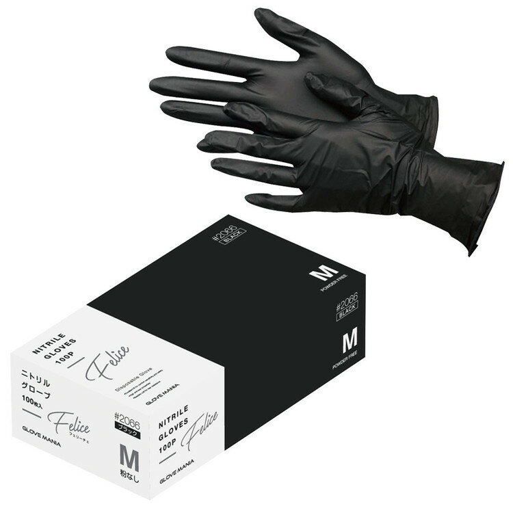 楽天市場】水野産業 水野産業 ニトリル手袋粉無BLACK M 100枚 | 価格 