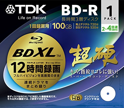 楽天市場】TDK 録画用ブルーレイディスク 超硬シリーズ BD-R XL BRV100HCPWB1A | 価格比較 - 商品価格ナビ