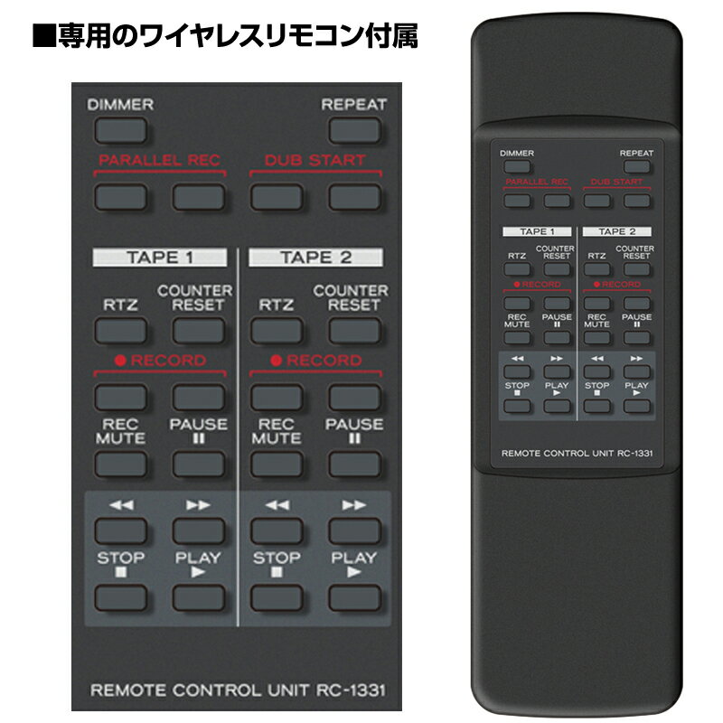 楽天市場】ティアック TASCAM 業務用ダブルカセットデッキ 202MKVII