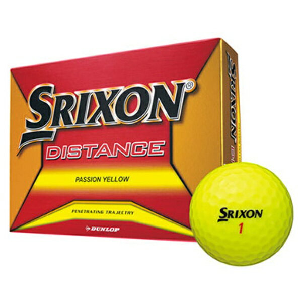 楽天市場 住友ゴム工業 ダンロップ Dunlop ゴルフボール スリクソン Distance 12球 パッションイエロー 価格比較 商品価格ナビ