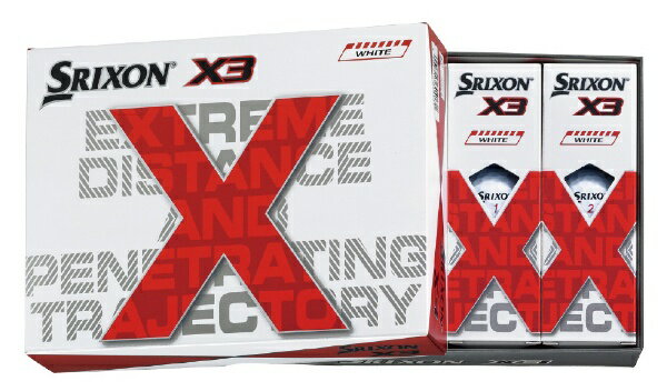 Amazon.co.jp: スリクソン（SRIXON） ゴルフボール SRIXON X3