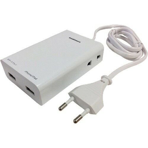 楽天市場】ヤザワコーポレーション 国内海外兼用タップ 2個口+USB3 ...