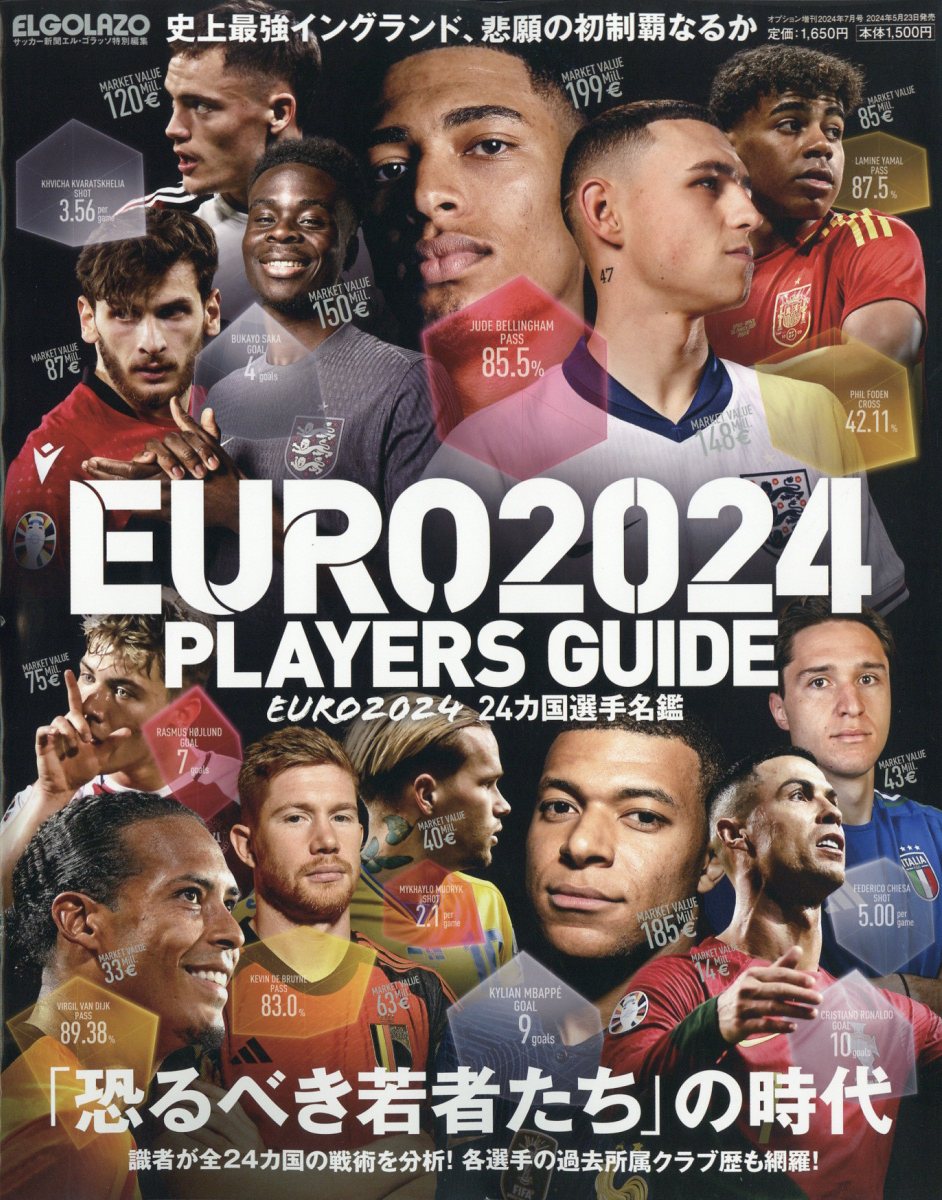 楽天市場】エル・ゴラッソ特別編集 EURO2024 24カ国選手名鑑 2024年 07月号 [雑誌]/三栄 | 価格比較 - 商品価格ナビ