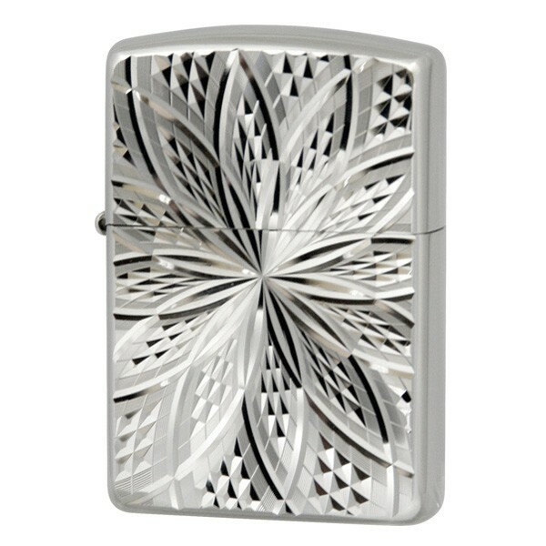 ZIPPO】ジッポー：D/C BLOOMⅡ(C)/ホワイトニッケル アーマー
