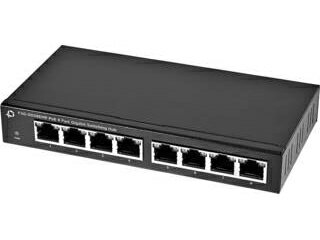 エレコム スイッチングハブ 8ポート 静音ファンレス 金属筺体 EHB-UG2B08-PL2 PoE