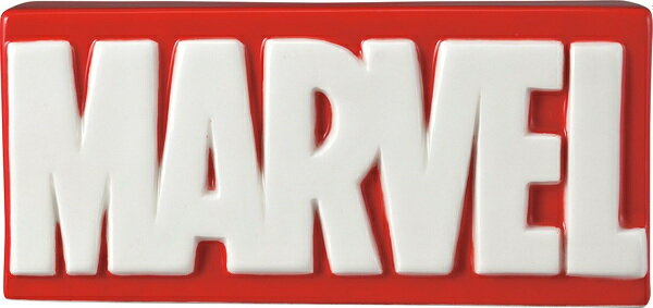 楽天市場 サンアート Marvel 貯金箱 陶磁器製バンク ロゴ マーベル