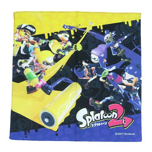 楽天市場 サンアート スプラトゥーン2 ハンカチ イエロー パープル柄キャラクター 価格比較 商品価格ナビ