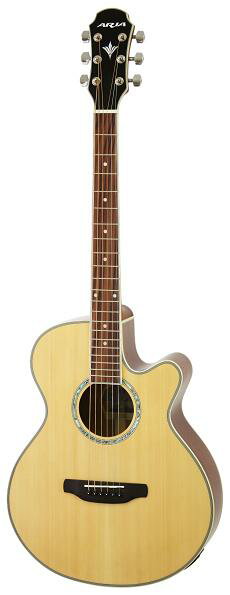 楽天市場】荒井貿易 ARIA 101CE MTN Cutaway Electric リッターケース ...