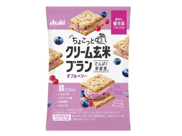 楽天市場 アサヒグループ食品 アサヒ ちょこっとクリーム玄米ブラン ダブルベリー 36g 価格比較 商品価格ナビ