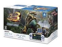 PSP「プレイステーション・ポータブル」 新米ハンターズパック（ホワイト／ブルー）/PSP/PSPJ-30021/C 15才以上対象