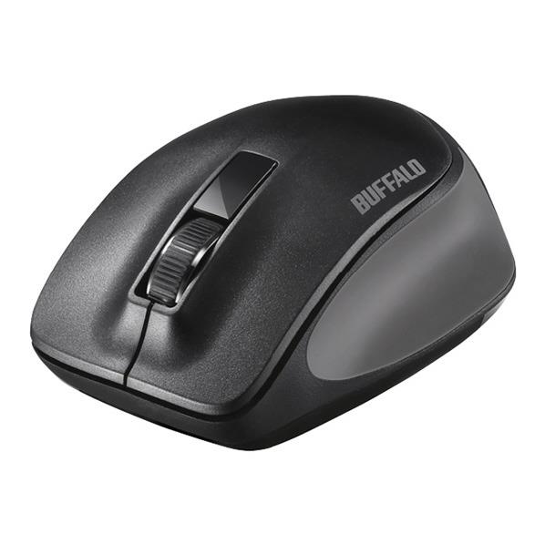 iBUFFALO 無線 BlueLED 3ボタン プレミアムフィットマウス  BSMBW300MBK