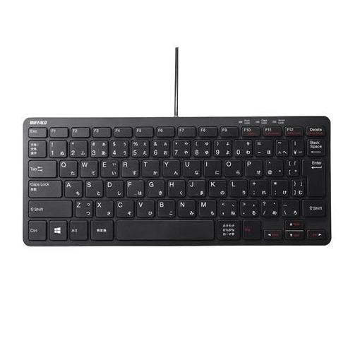 iBUFFALO USB接続 有線コンパクトキーボード BSKBU300BK