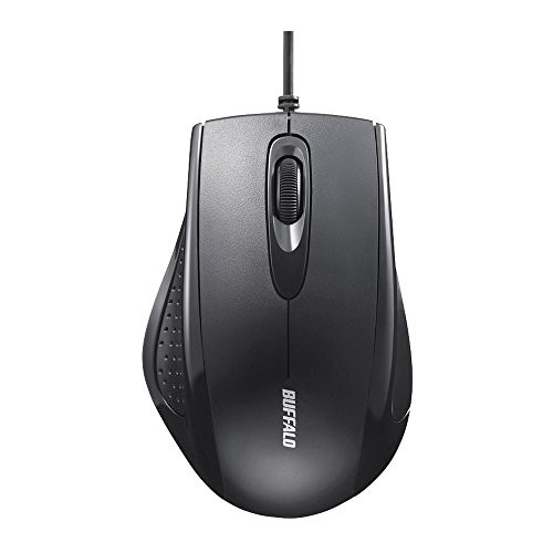 バッファロー BUFFALO 有線 3ボタン IR光学式 マウス ブラック BSMRU055BK