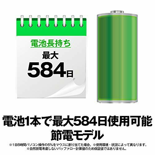 BUFFALO 無線 5ボタン BlueLEDマウス ブラック BSMBW315BK