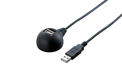 iBUFFALO USB延長ケーブル スタンド付 2.0m BSUC05EDBK