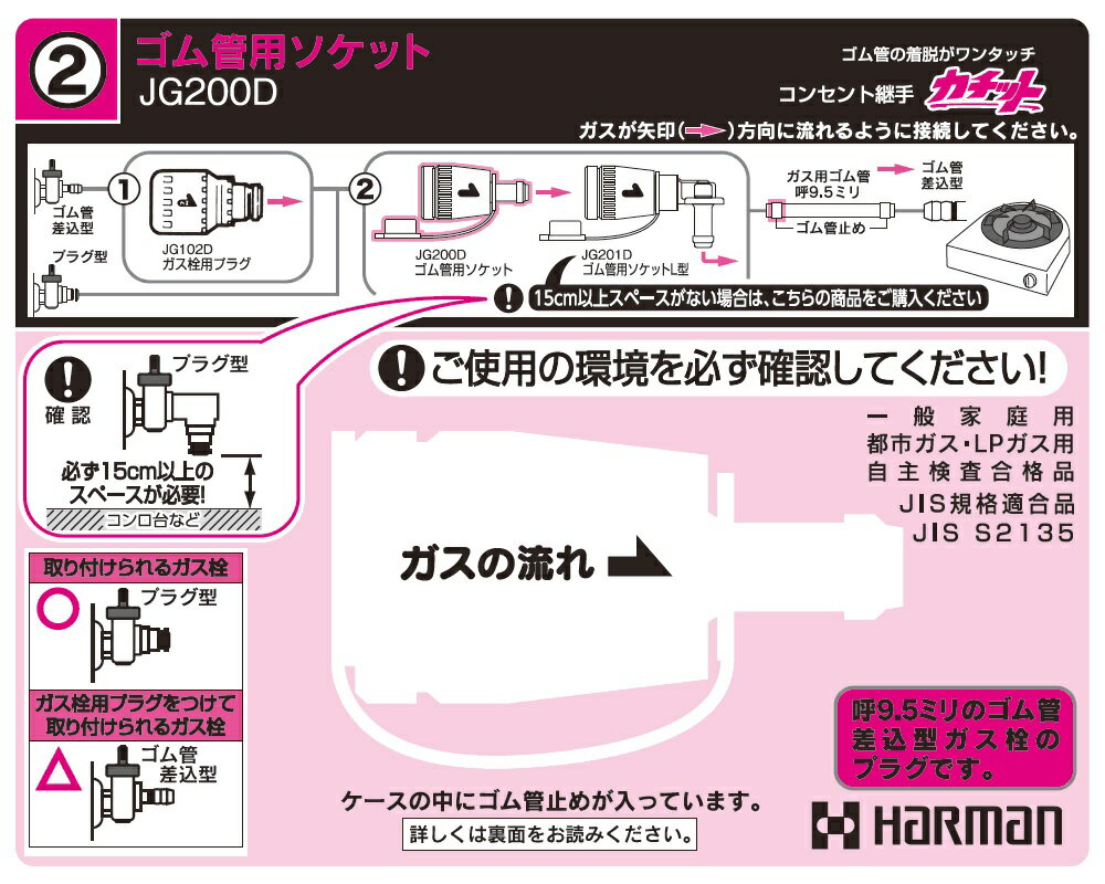 楽天市場】ハーマン 405057 ヨシダ カチット JG－200D ゴム管用ソケット | 価格比較 - 商品価格ナビ