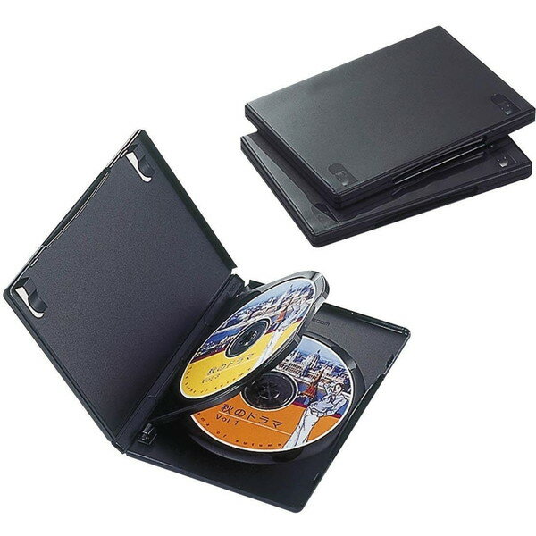 エレコム DVDトールケース CCD-DVD07BK(3コ入)
