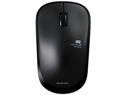 エレコム ワイヤレスマウス 無線 2.4GHz 3ボタン IRマウス 静音 省電 PS5 M-IR07DRSBK(1個入)