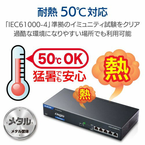 楽天市場】エレコム ELECOM スイッチングハブ EHB-UG2B05-PL | 価格