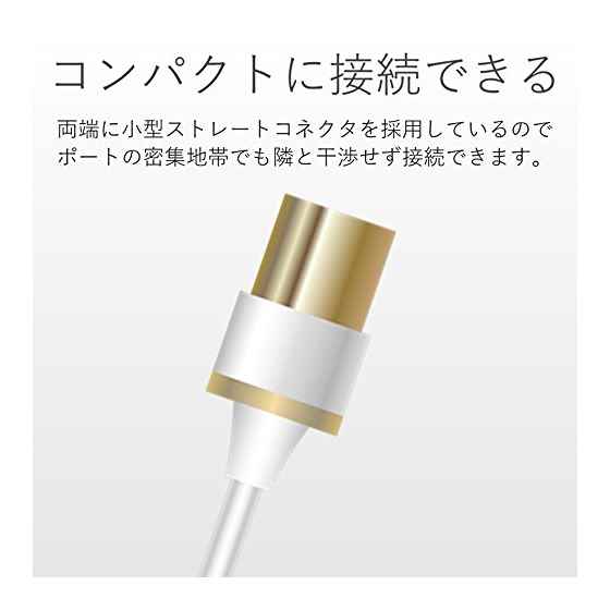 エレコム 4K8K対応TV用アンテナケーブル 長尺モデル ホワイト DH-ATLS48K70WH(1本入)