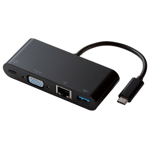 【楽天市場】エレコム エレコム USB Type-C接続ドッキングステーション PD対応 ブラック DST-C03BK(1コ入) | 価格比較