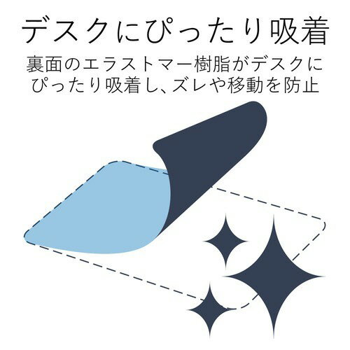 エレコム マウスパッド ソフトレザー ネイビー MP-SL01NV(1個)